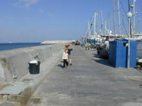 The North quay at Larnaca marina has been home to many of the larger sailing yachts and motor boats who have passed by over the years, such names as Kauhrangi, Magic, Sinbad Severn and others